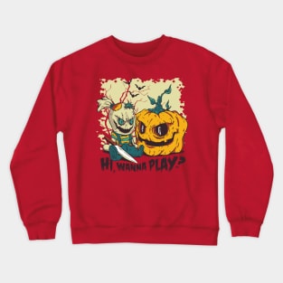 Scary Halloween Pumpkin Crewneck Sweatshirt